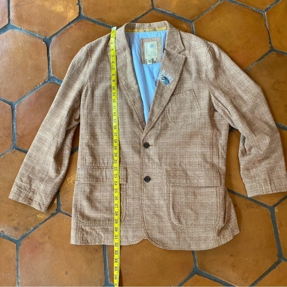 Territory Ahead Tan Cotton Blazer Jacket Sport Coat Size 44R NWOT
